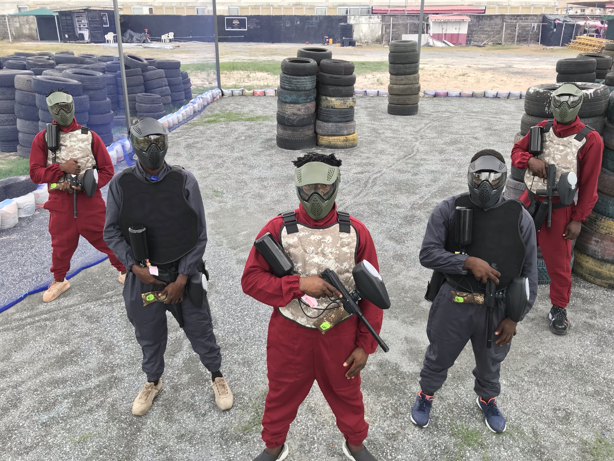 playing paintball in lagos